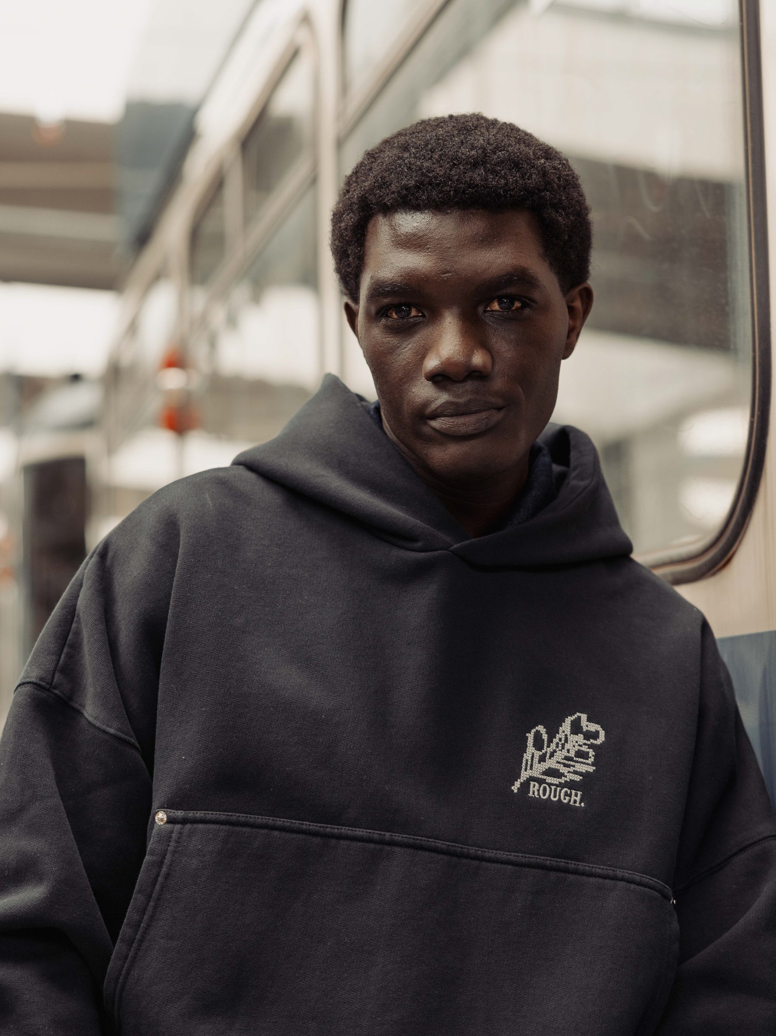 OLIVE EMBLEM HOODIE