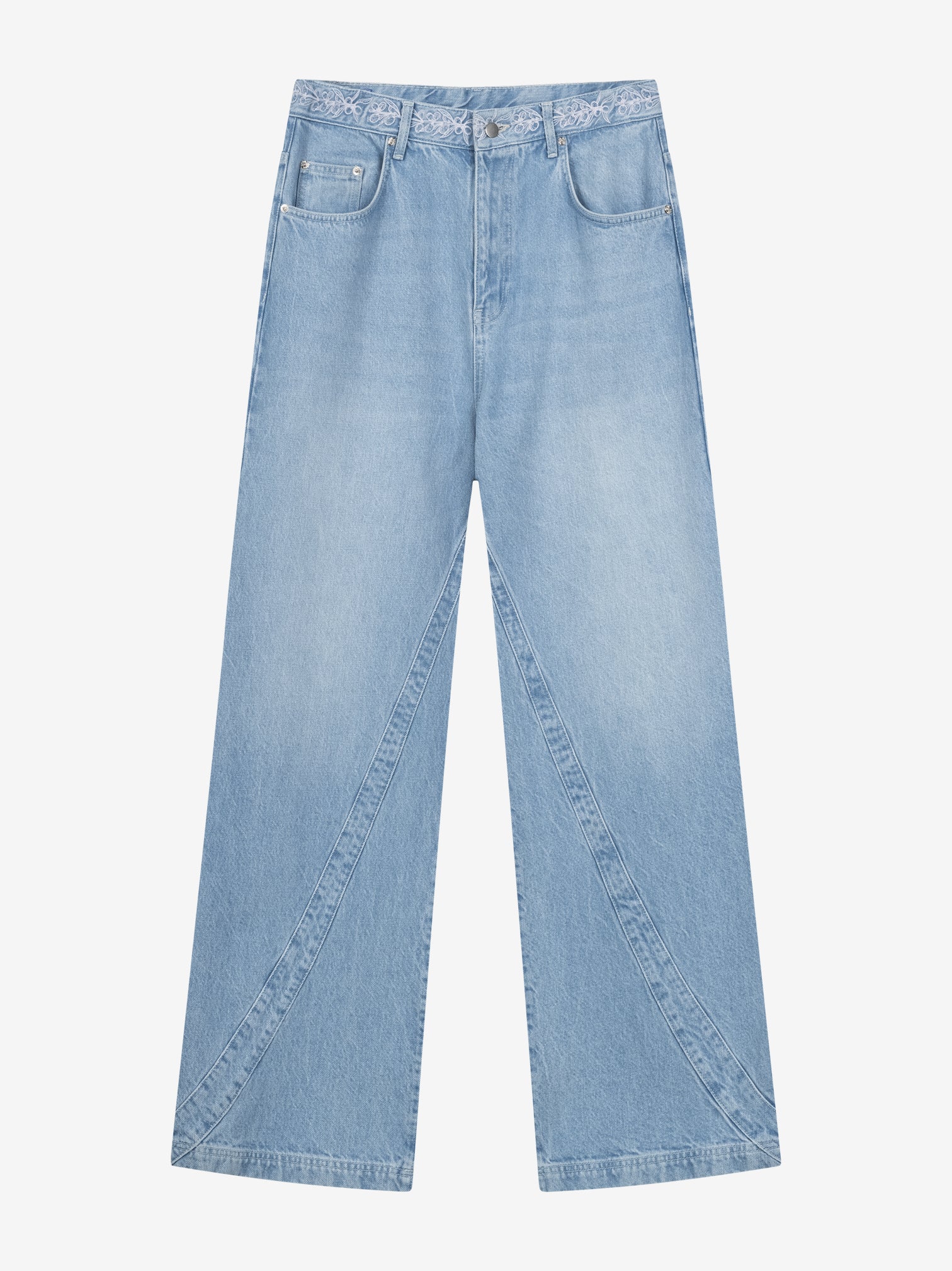 PINNED DOWN DENIM PANTS