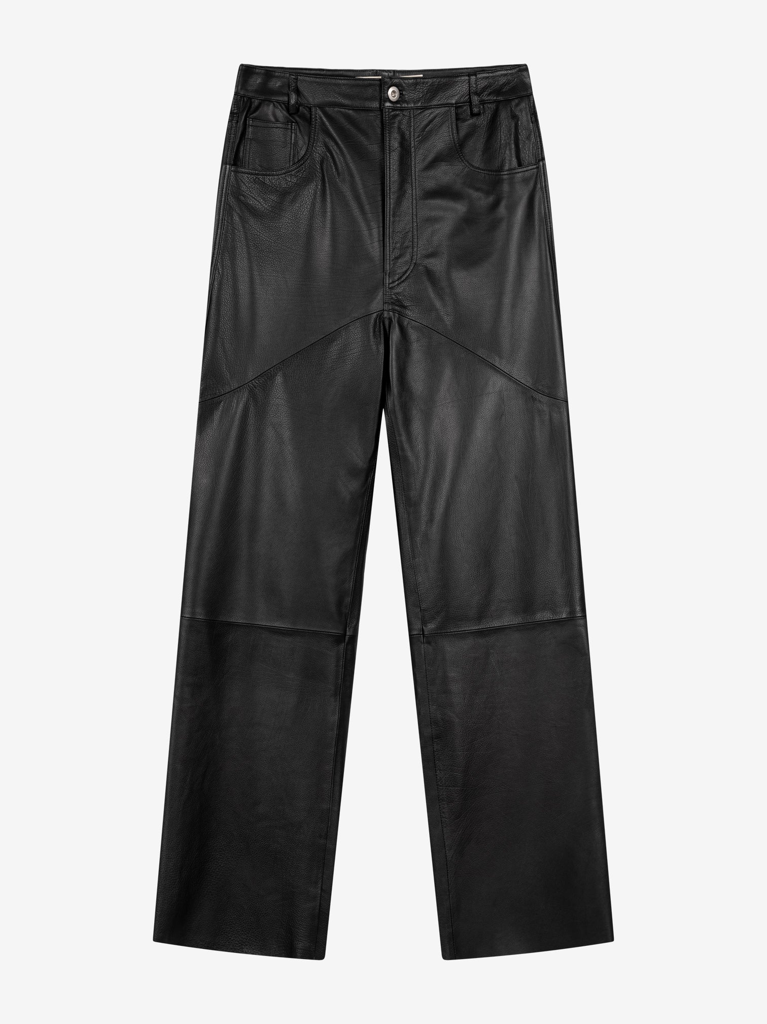 BOOTCUT LEATHER PANTS