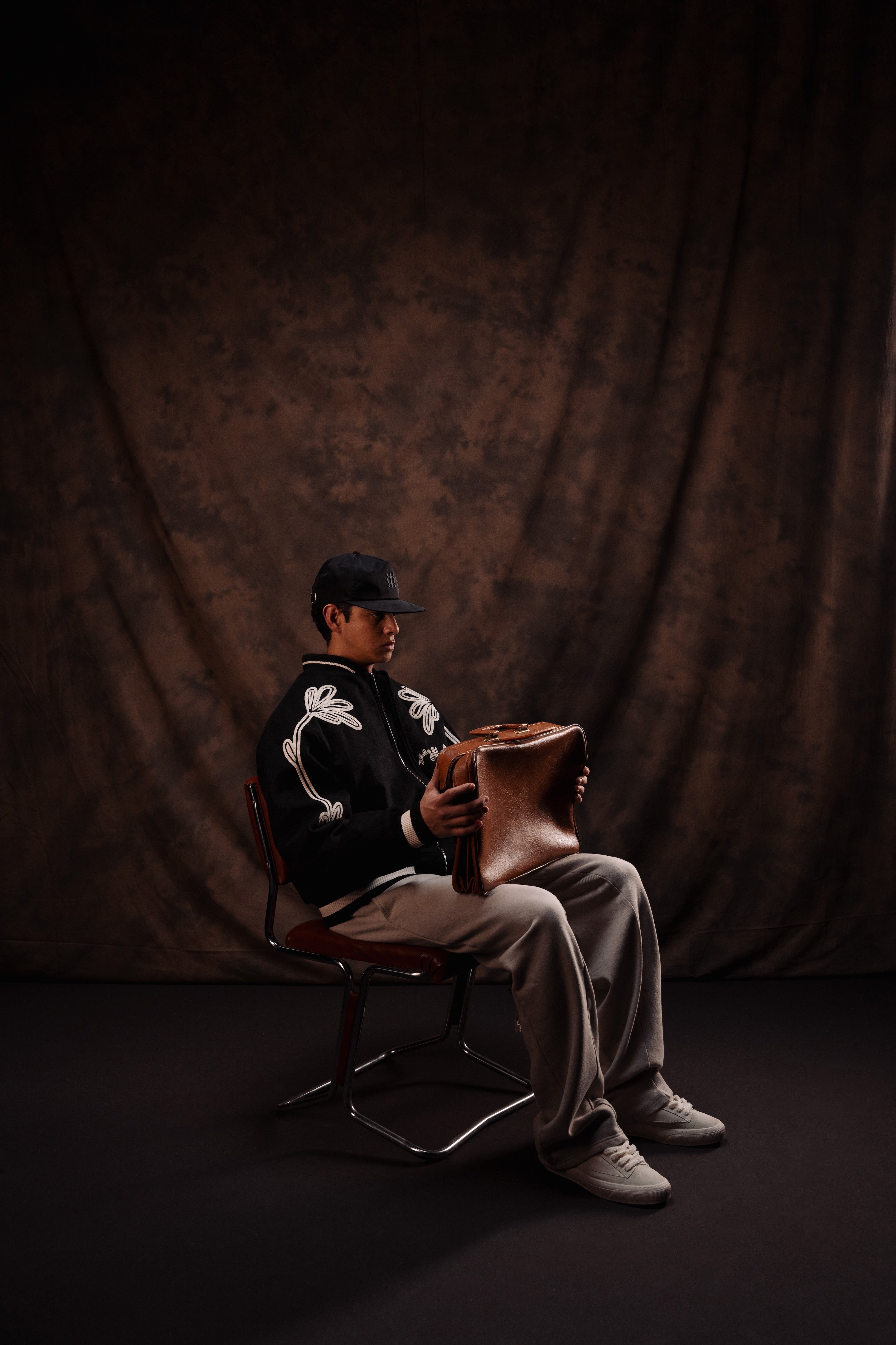 FLORAL VARSITY JACKET