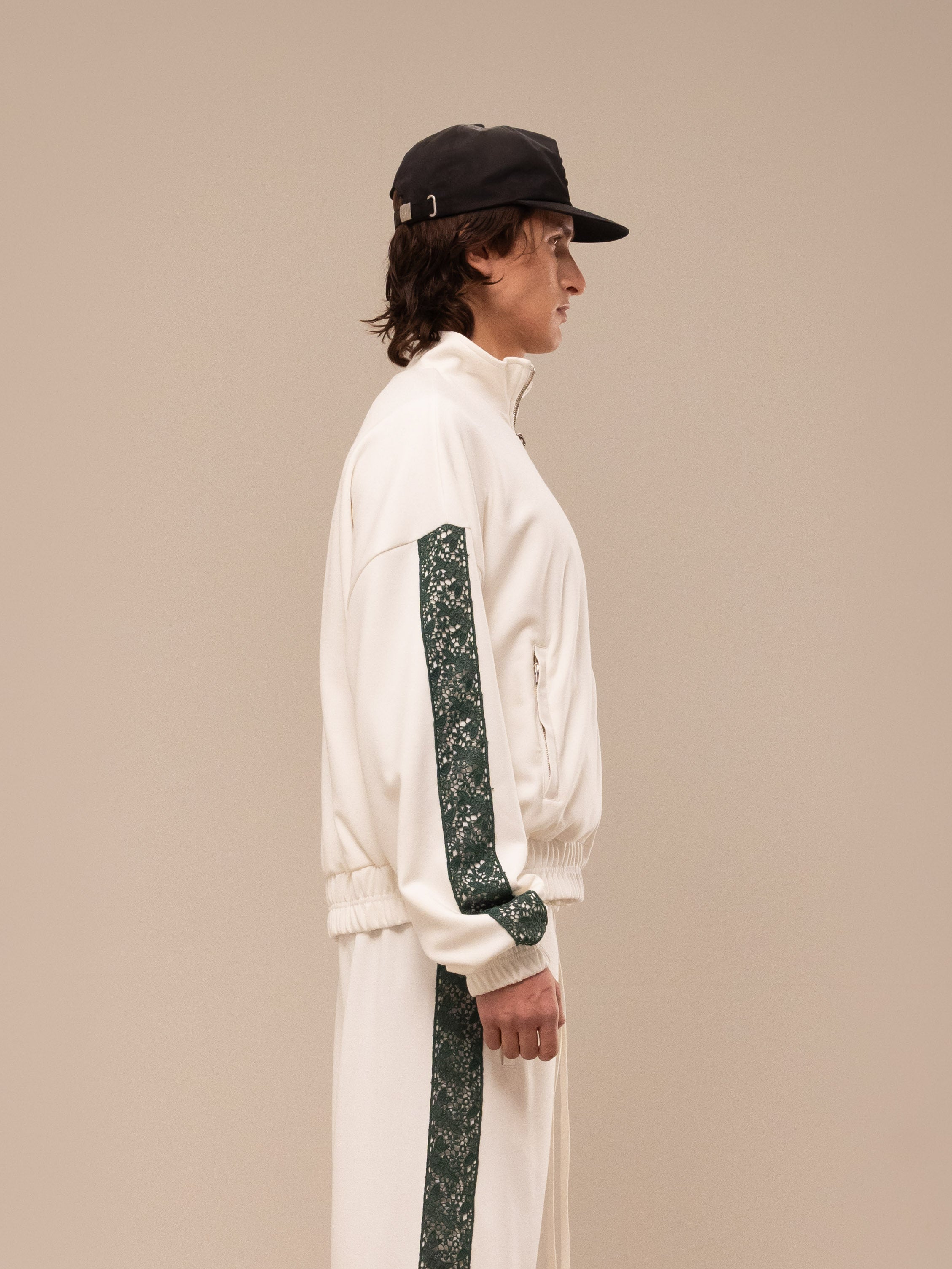 OLIVE TRACK JACKET OFF WHITE