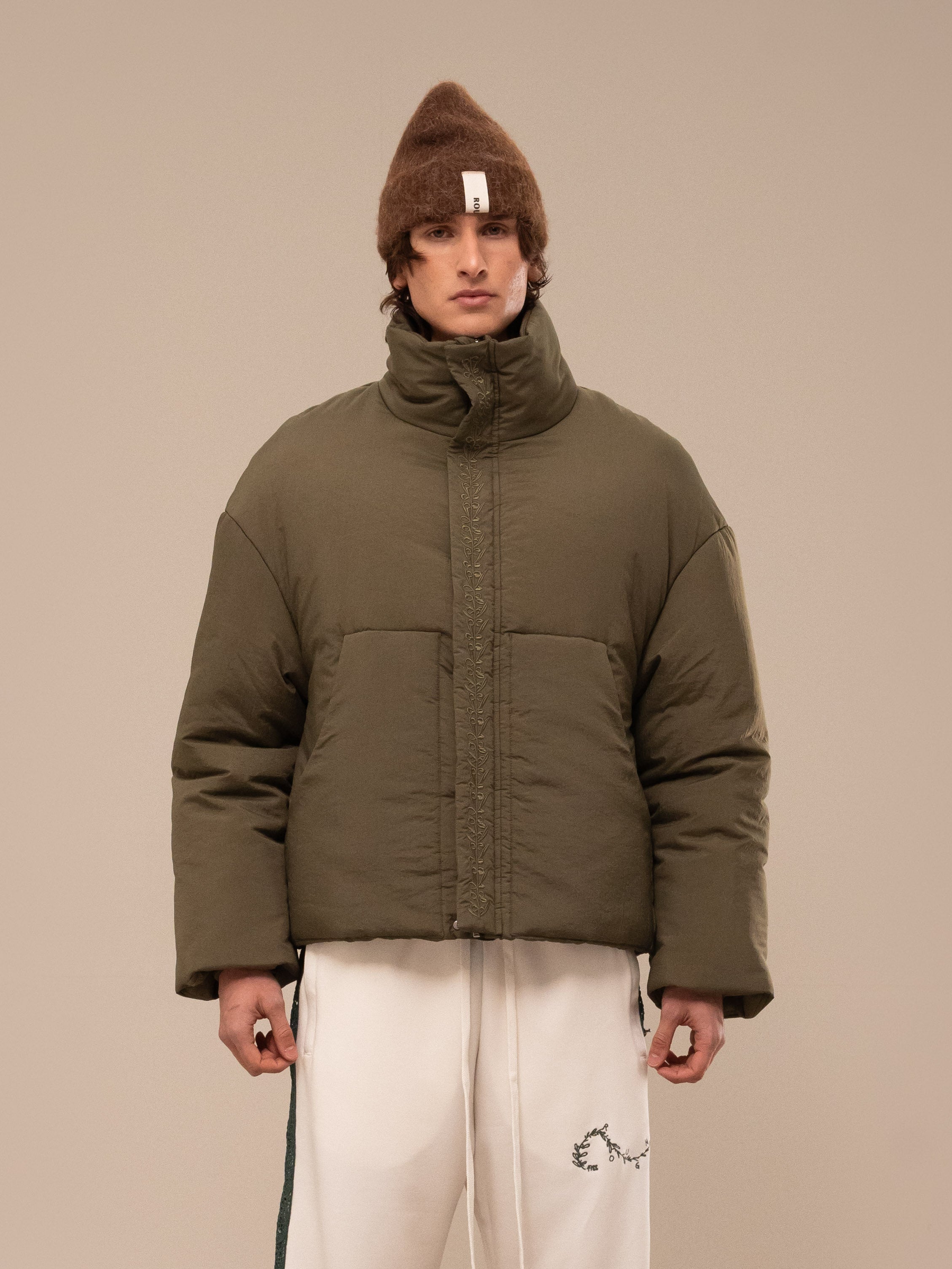 PUFFER JACKET DARK GREEN
