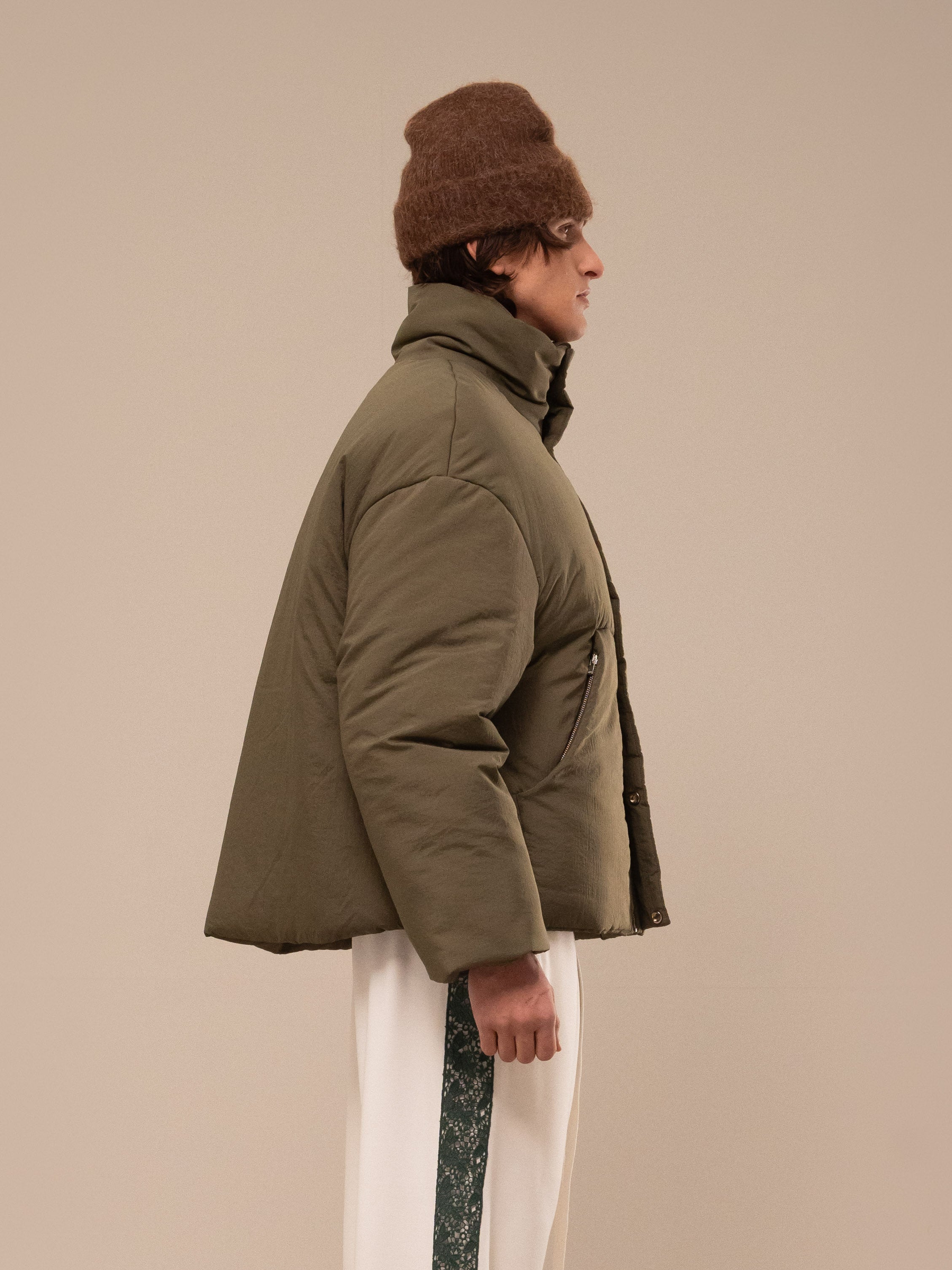 PUFFER JACKET DARK GREEN