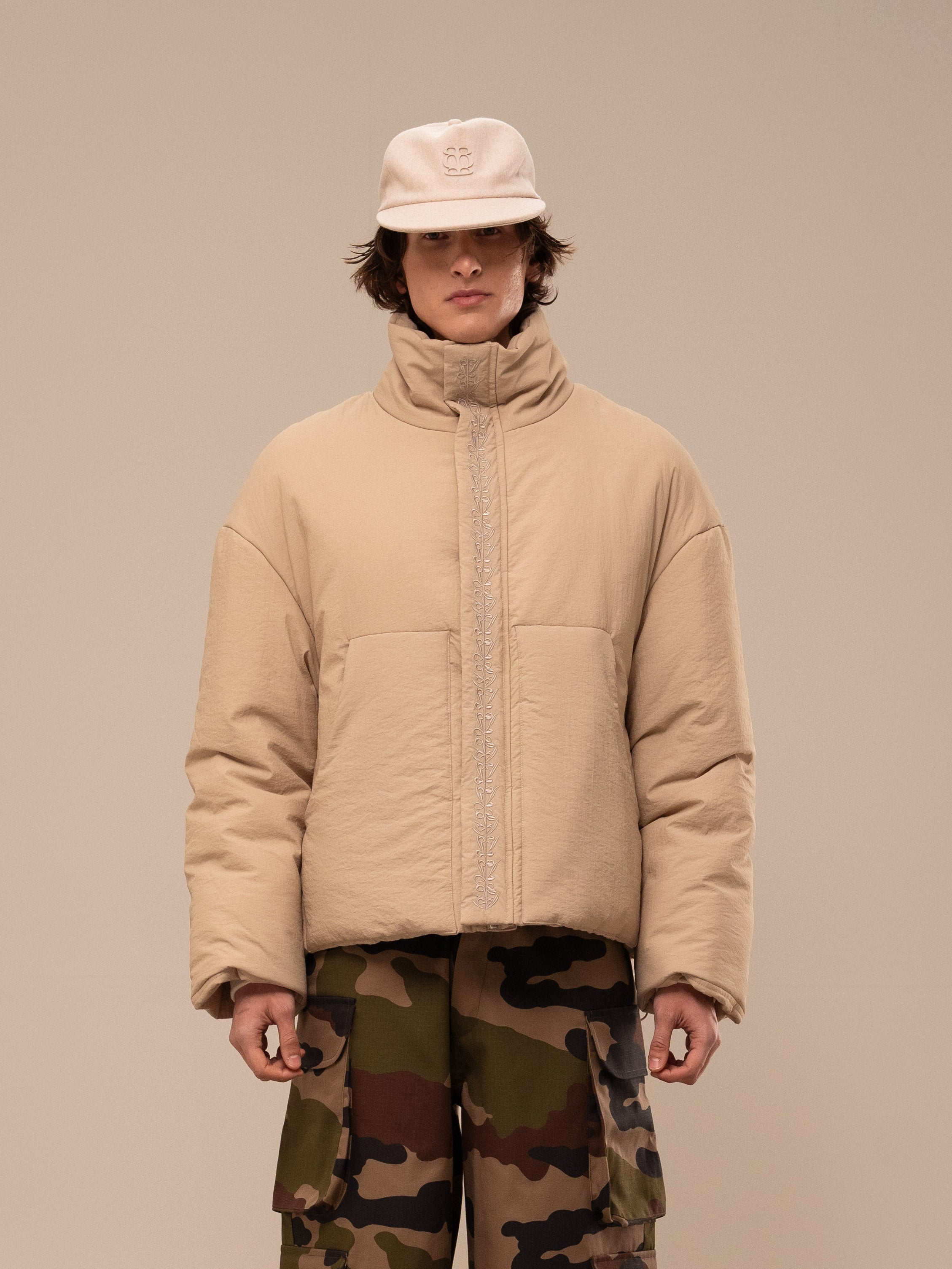 PUFFER JACKET LIGHT YELLOW