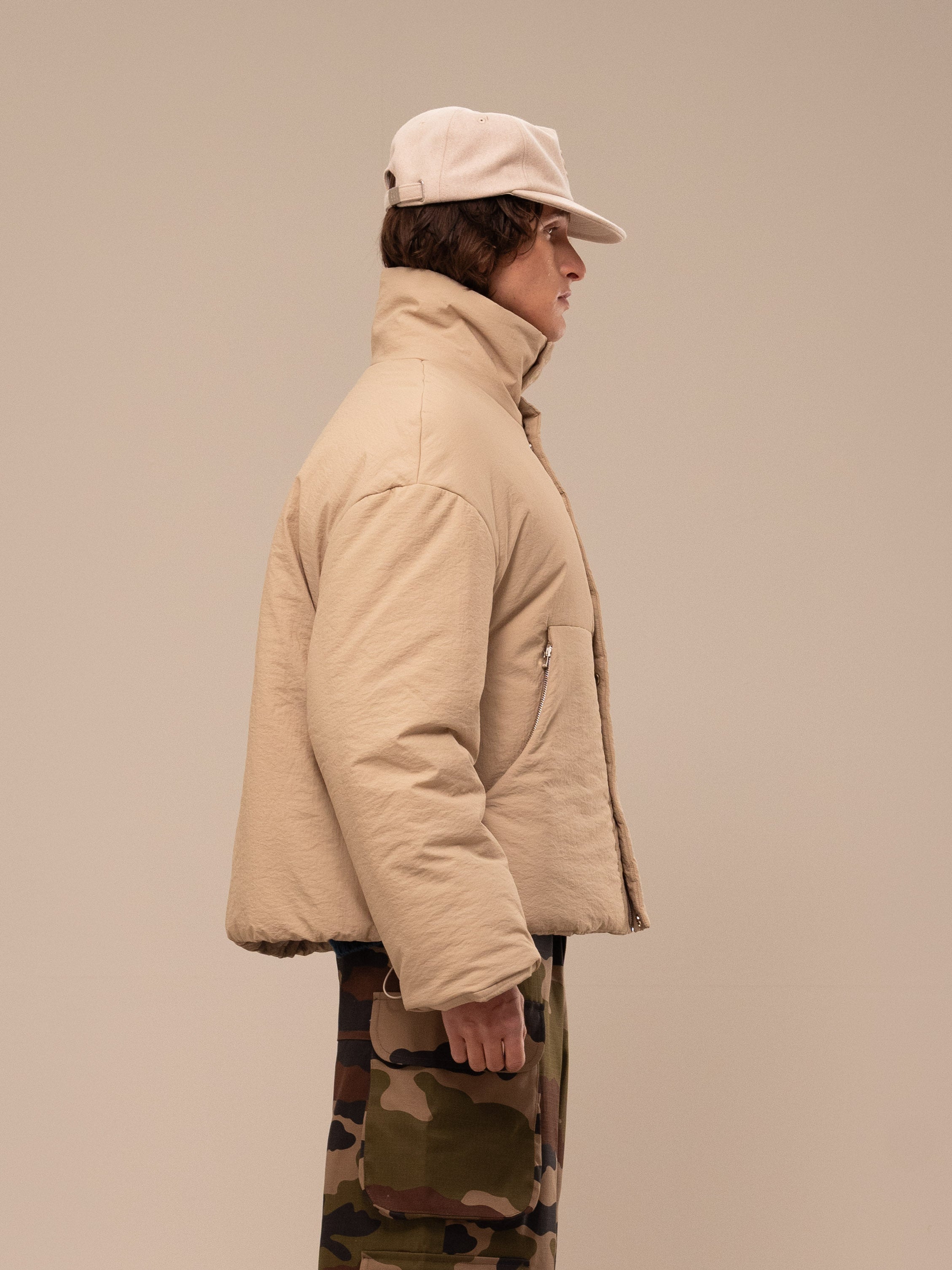 PUFFER JACKET LIGHT YELLOW