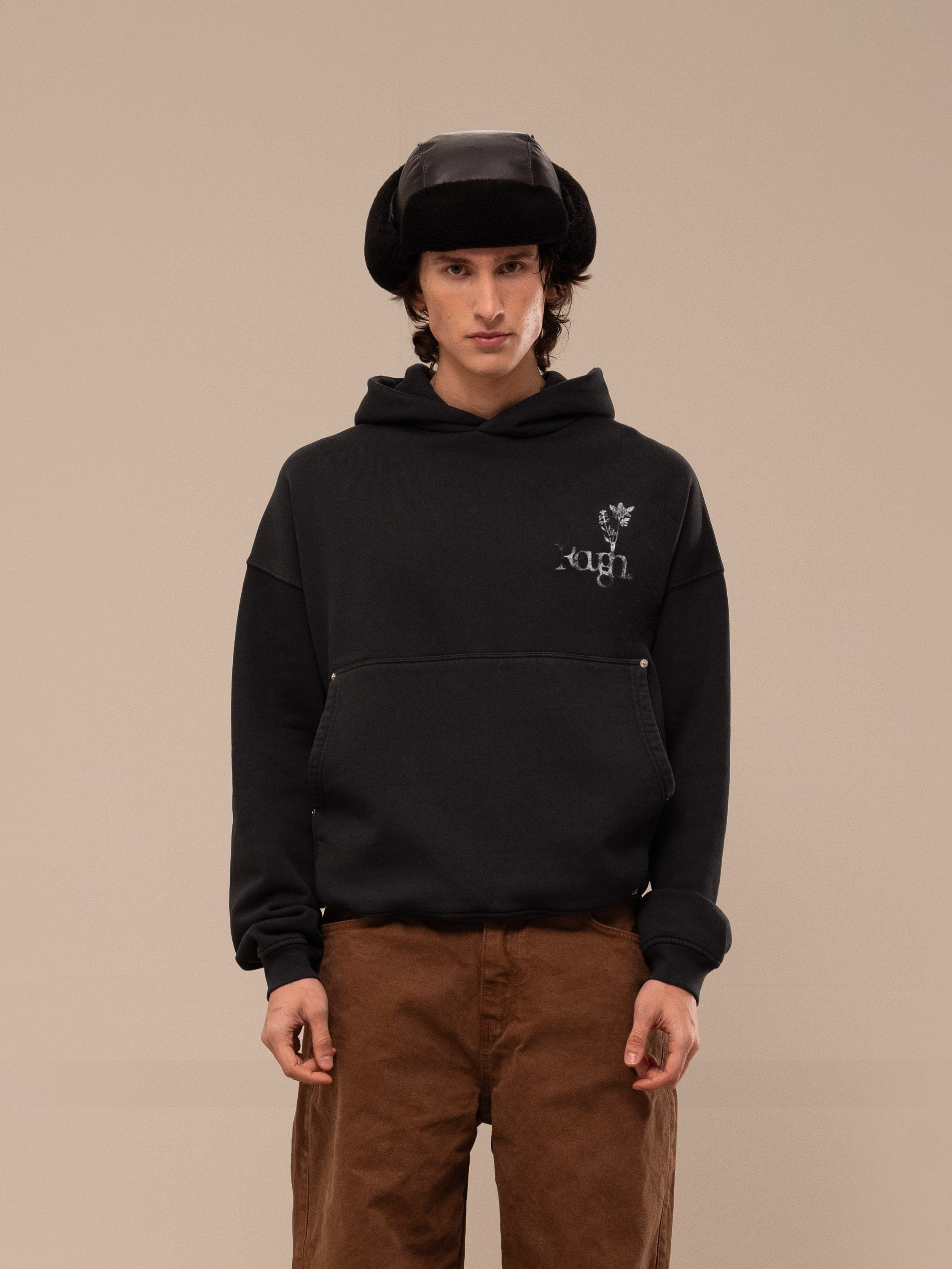 BOTANIC HOODIE BLACK