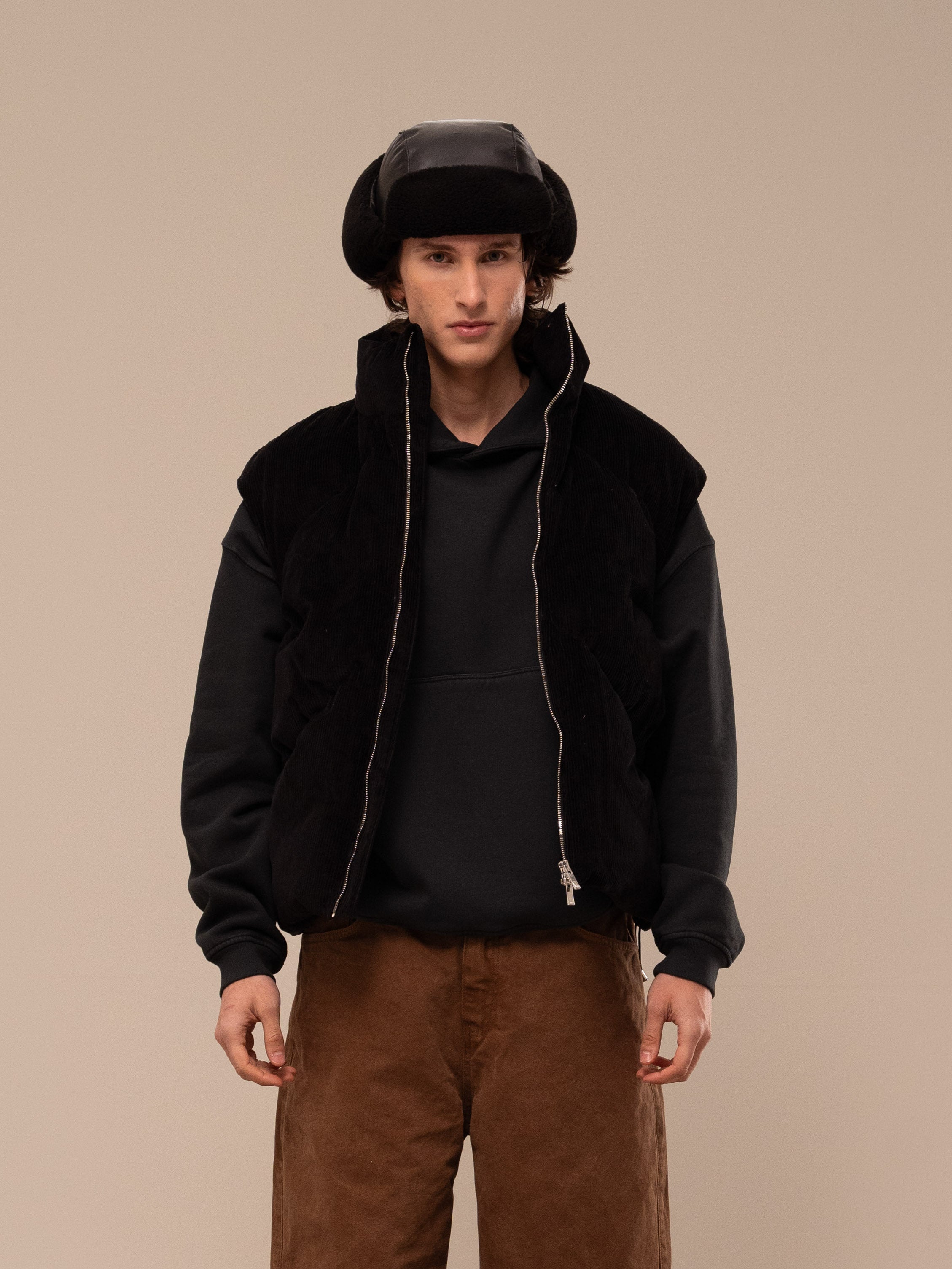 CORDUROY PUFFER VEST