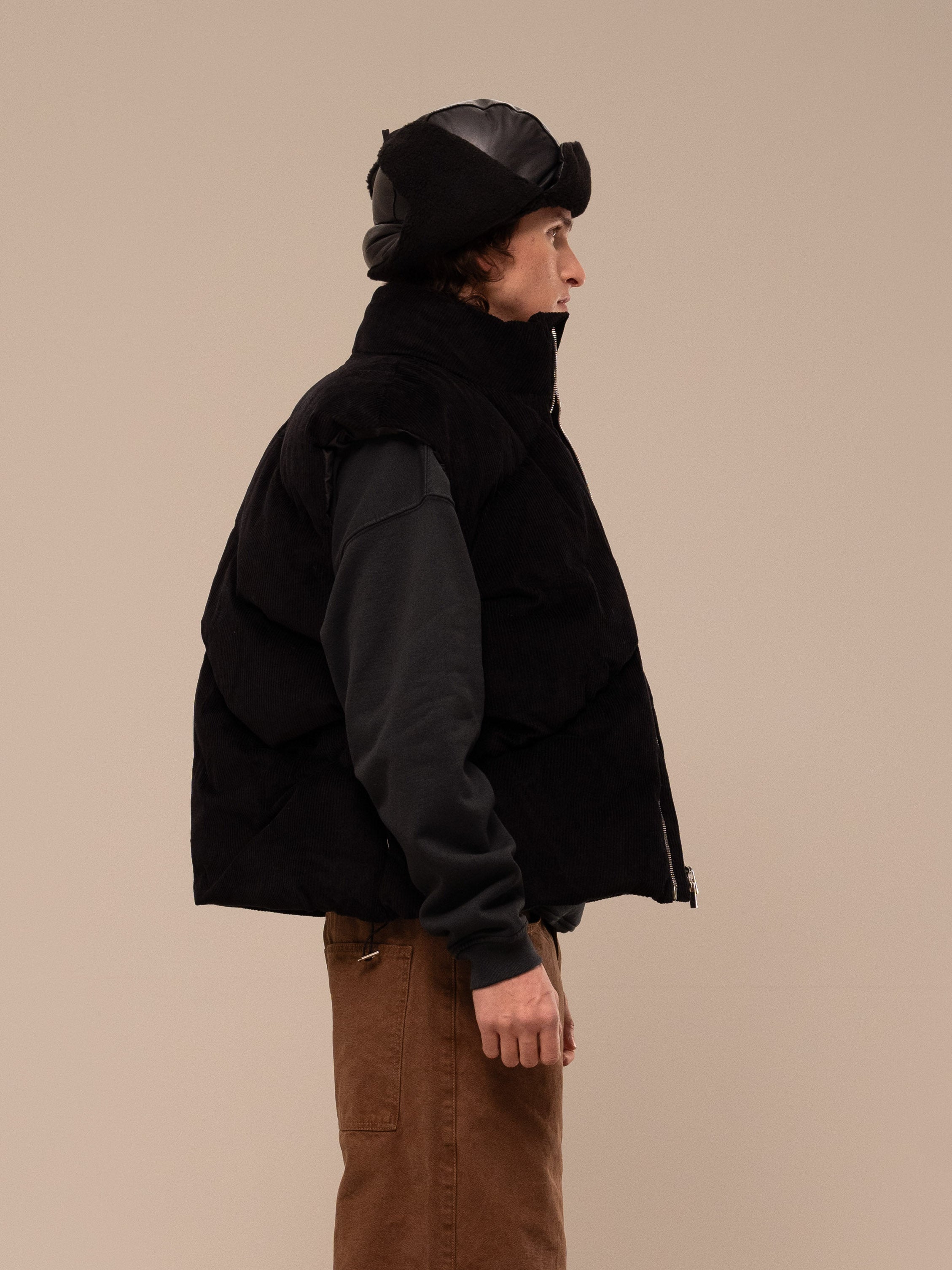 CORDUROY PUFFER VEST