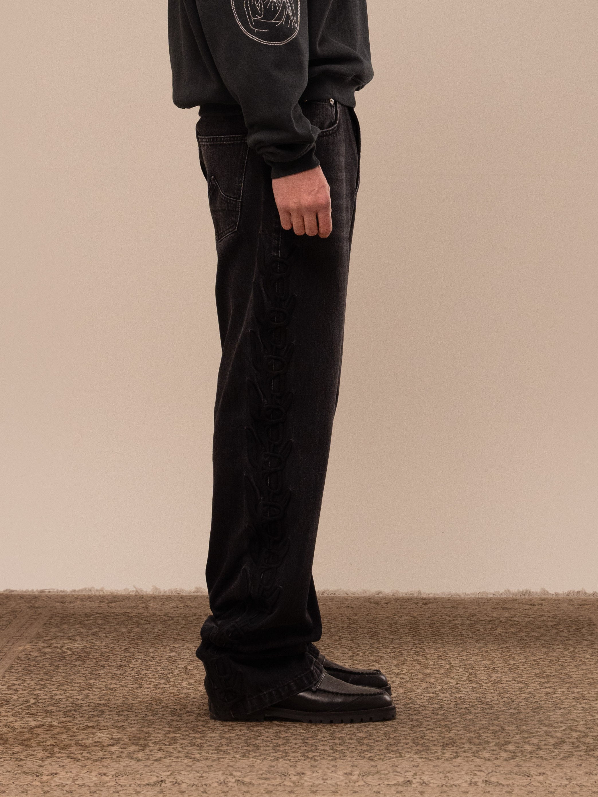 AMITY WASHED DENIM PANTS