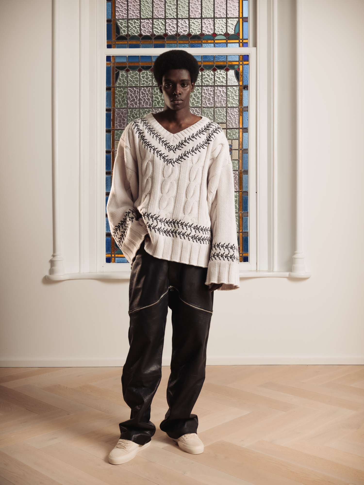 D-WREATH KNIT SWEATER