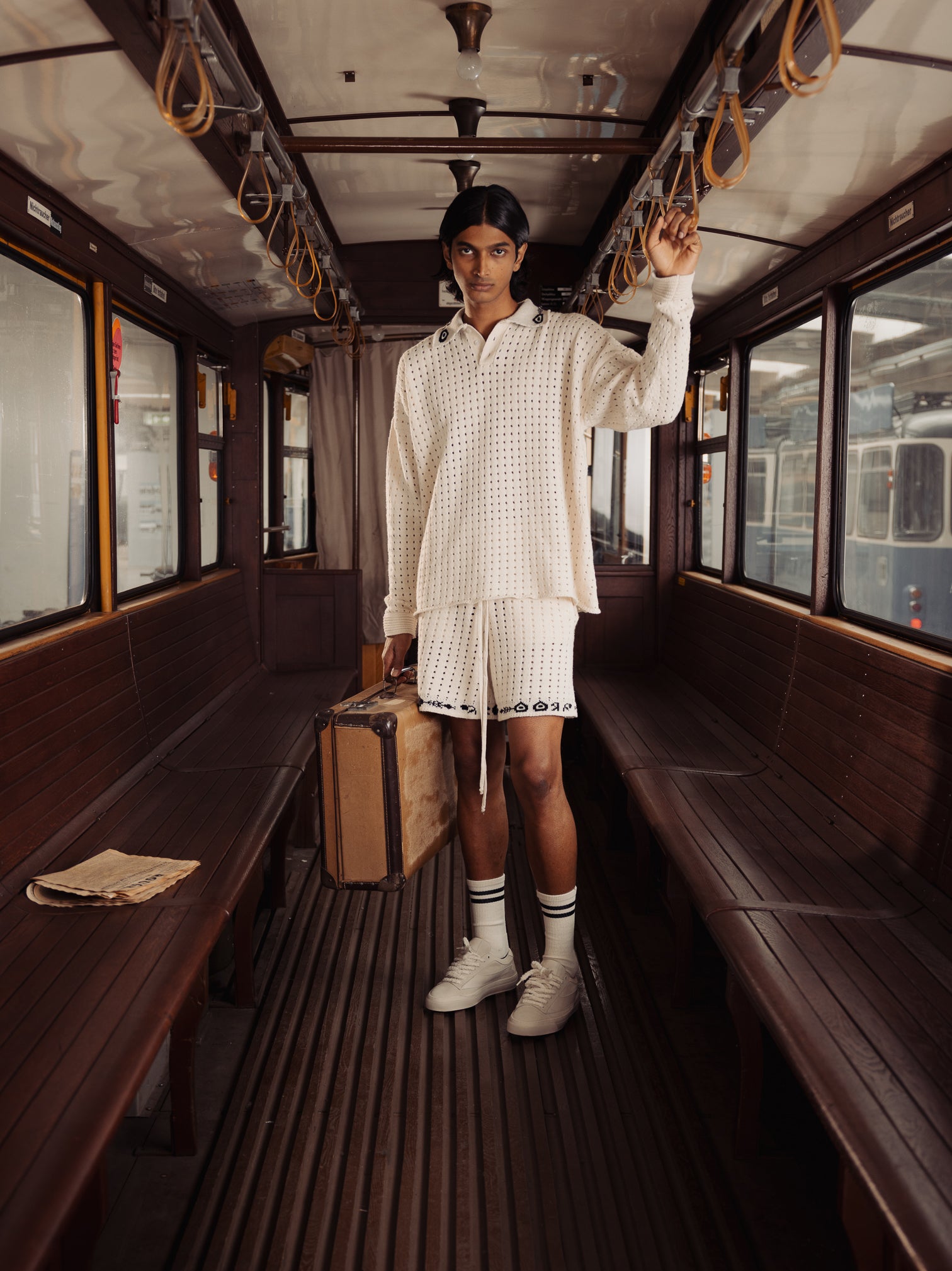 CROCHET POLO SHIRT