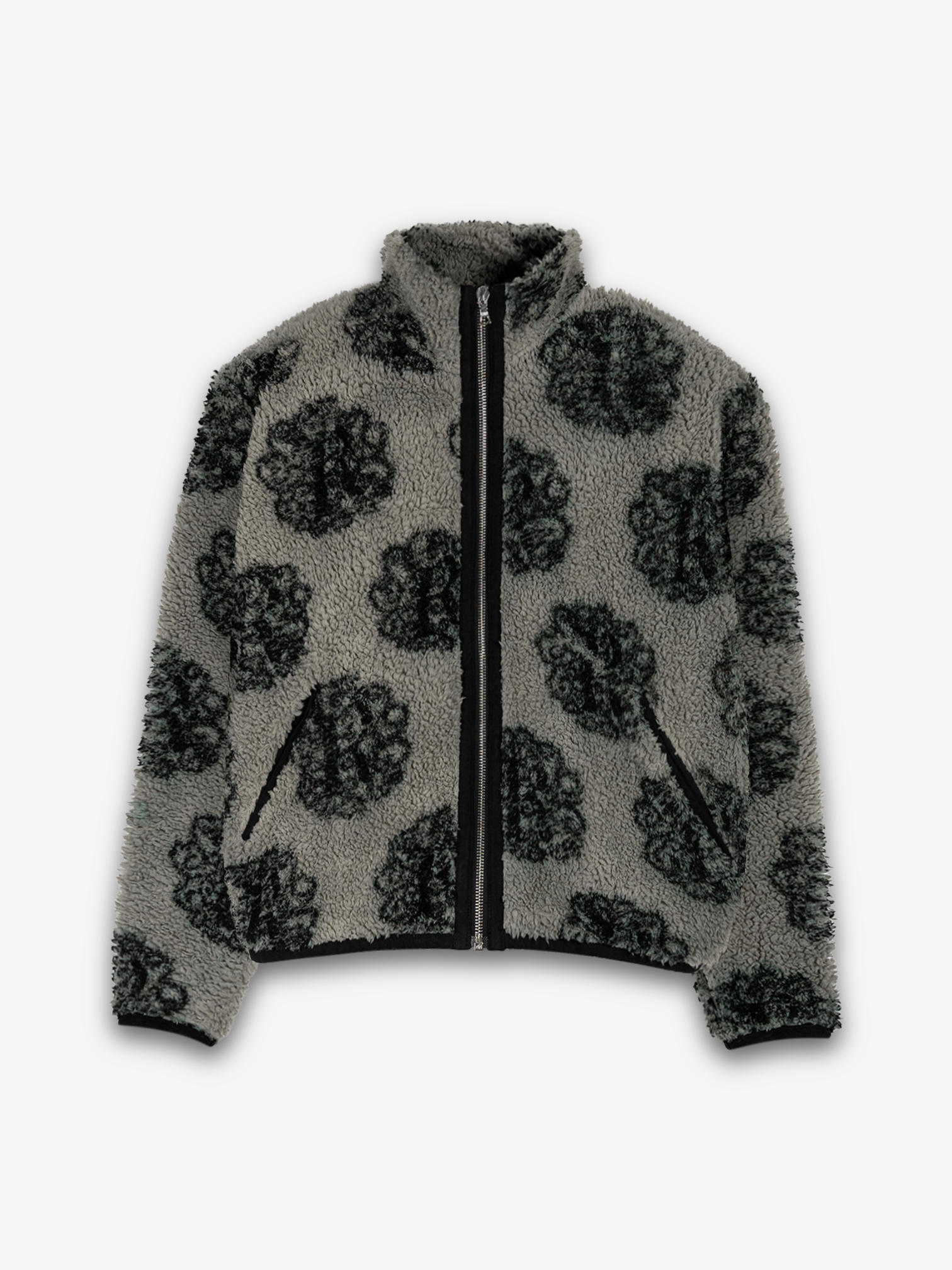 EMBLEM MONOGRAM FLEECE JACKET –