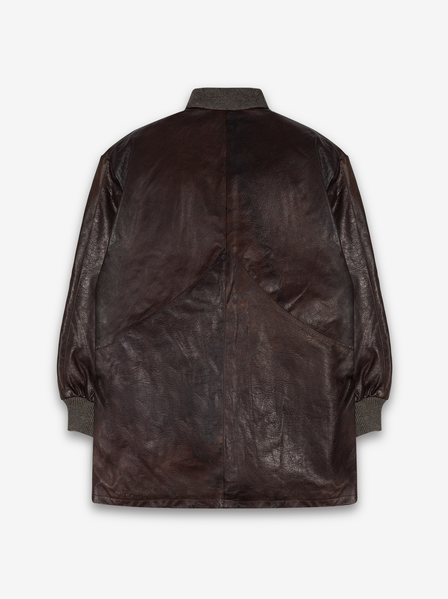 OLYMPUS LEATHER BOMBER COAT