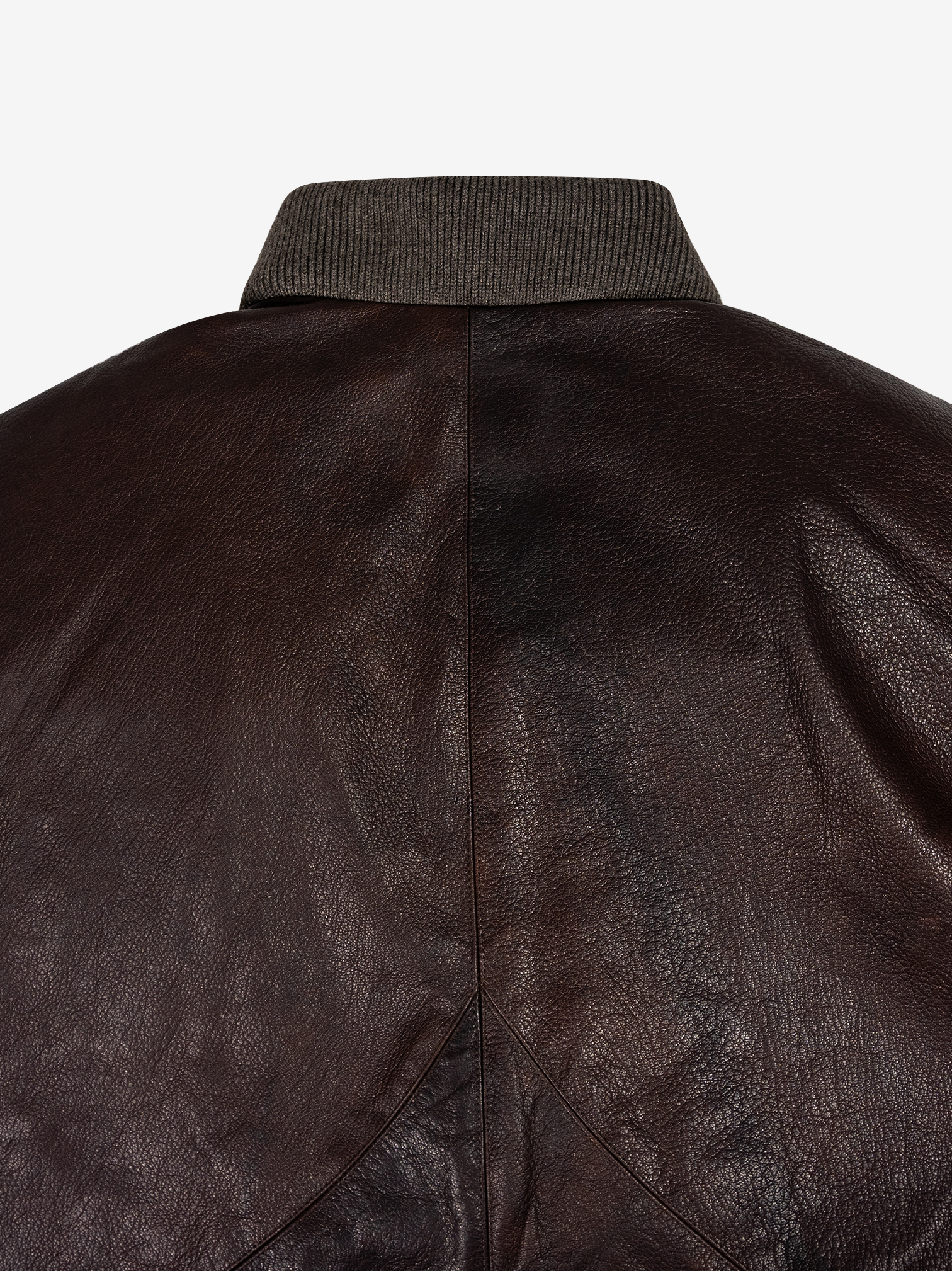 OLYMPUS LEATHER BOMBER COAT