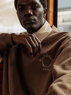 FLORAL EMBLEM LOGO SWEATER