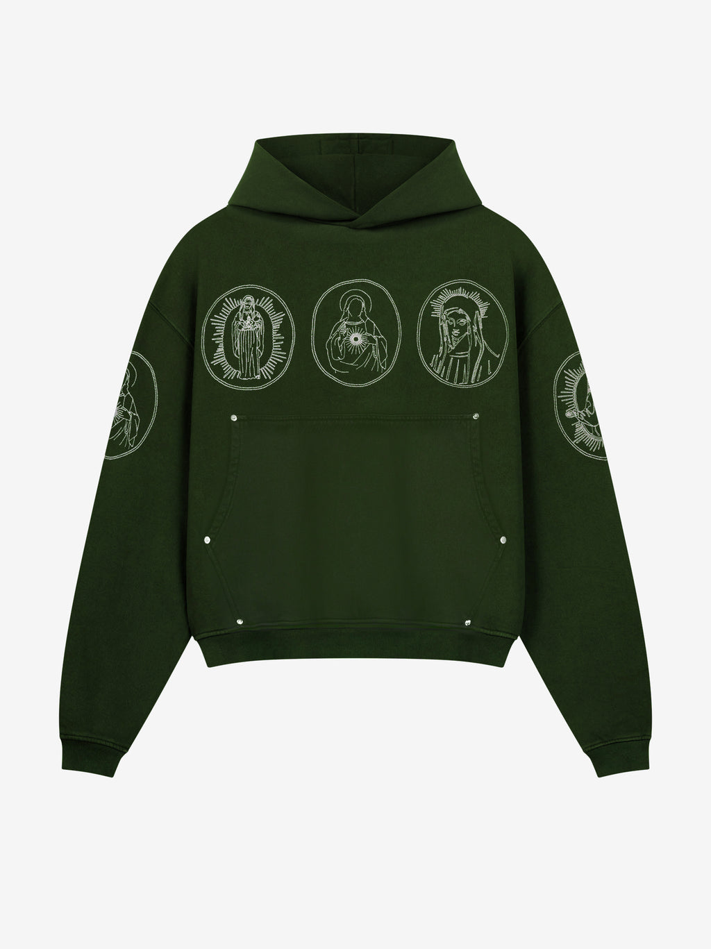 HALO HOODIE DARK GREEN