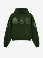 HALO HOODIE DARK GREEN