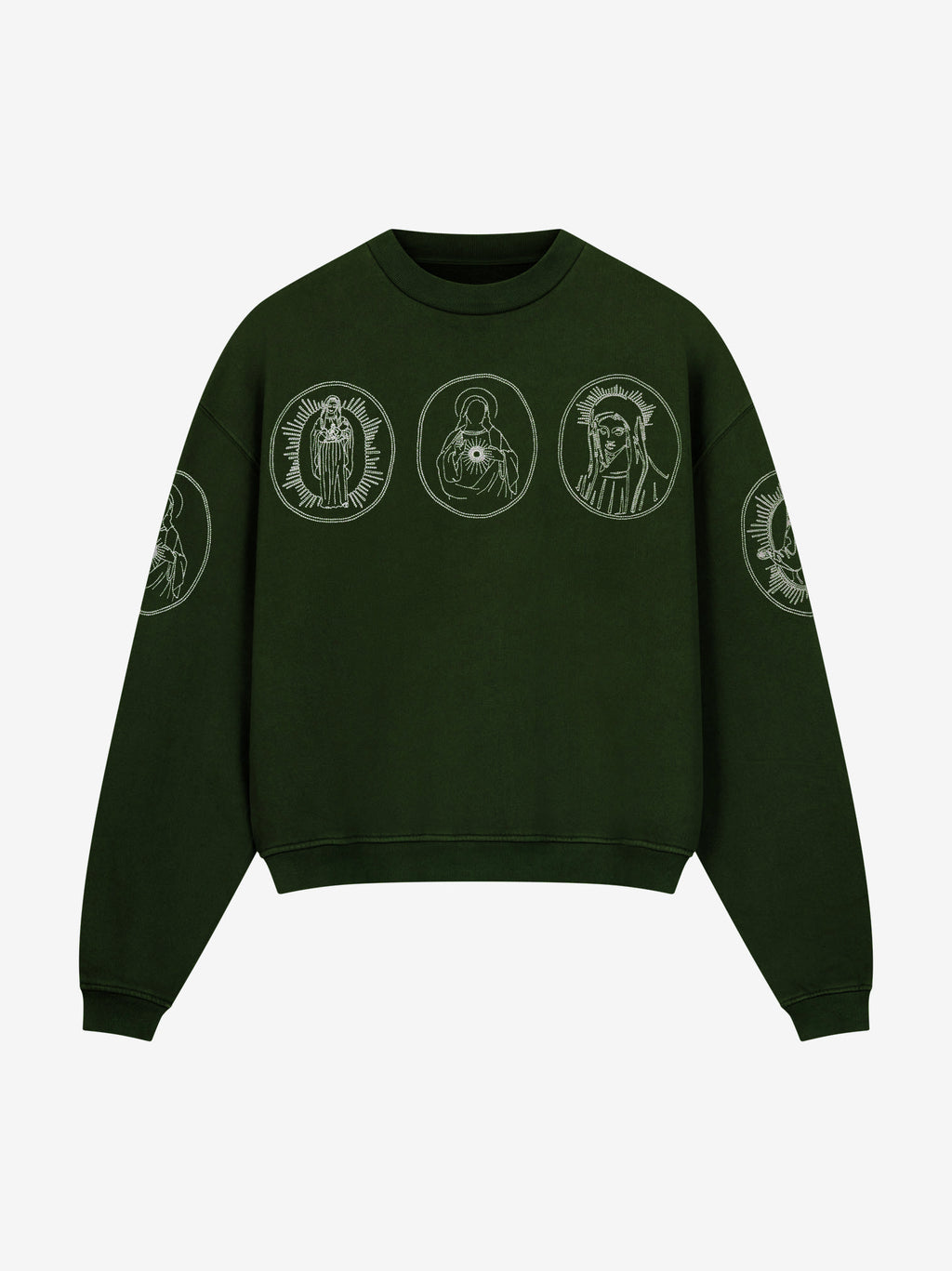 HALO SWEATSHIRT DARK GREEN