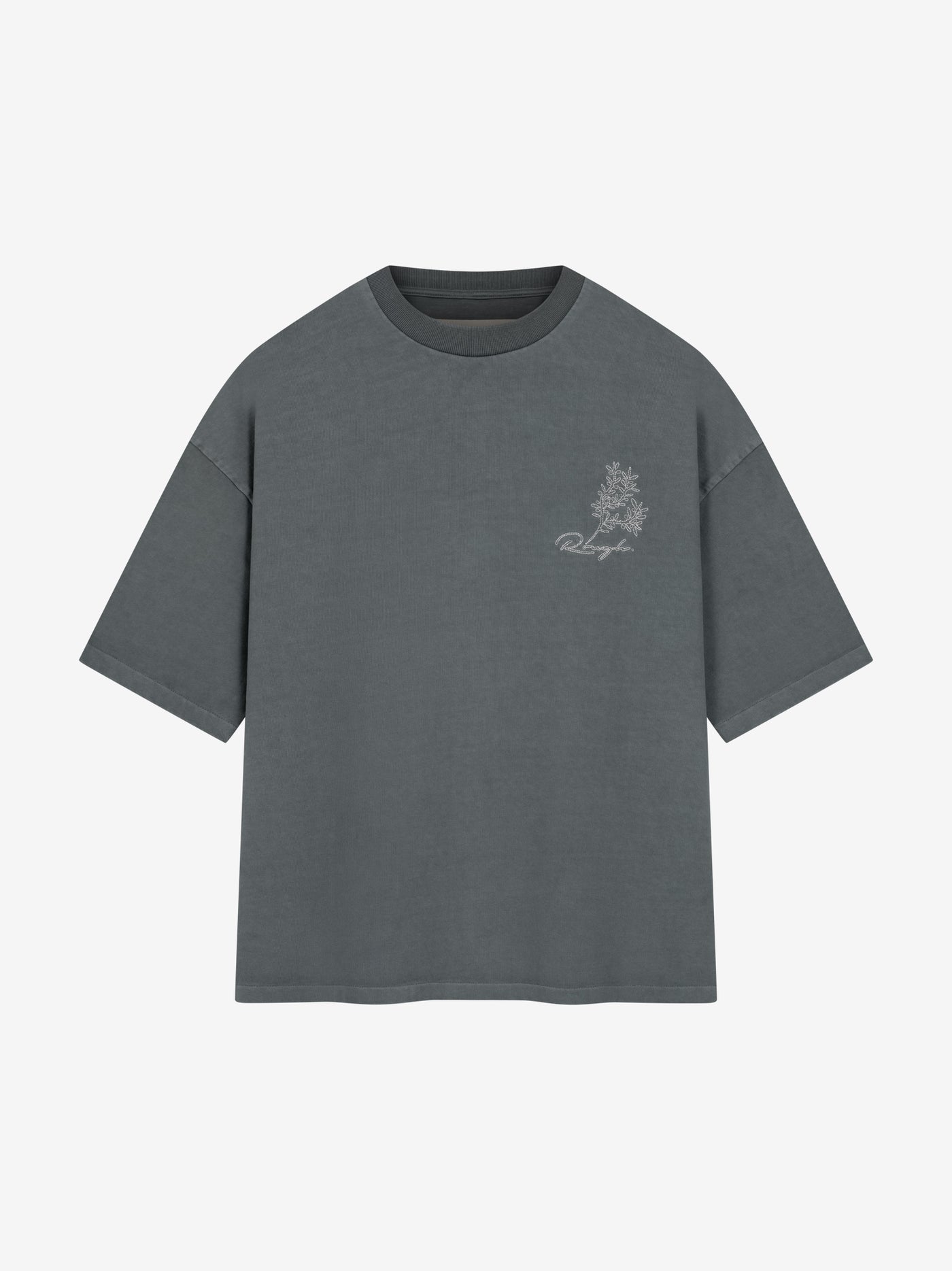 OLIVE STICHED T-SHIRT