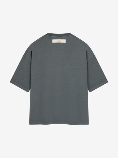 OLIVE STICHED T-SHIRT