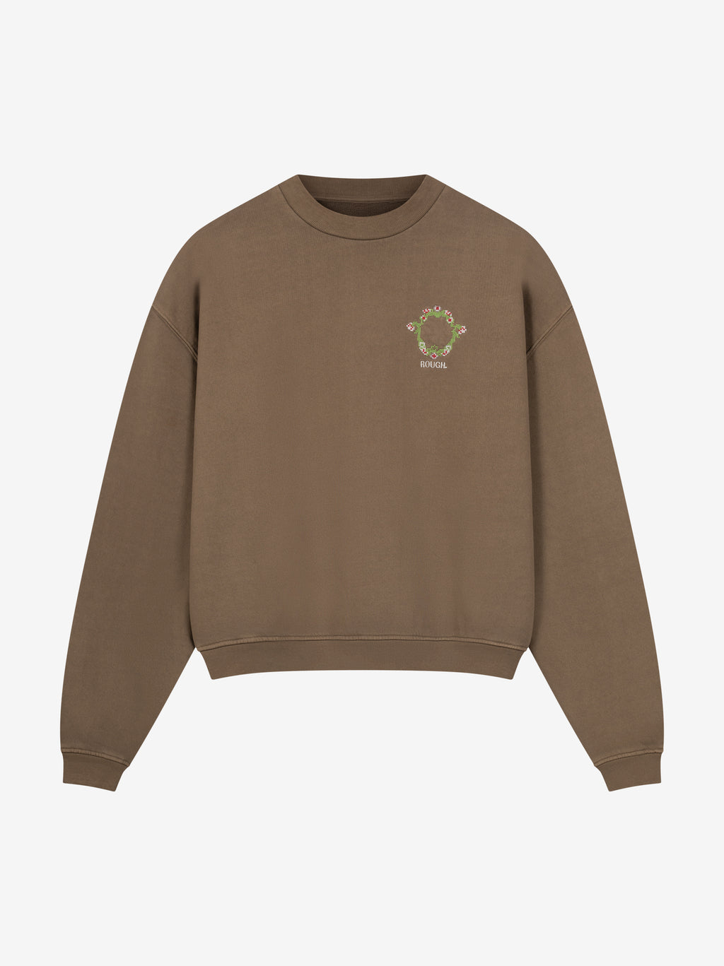 FLORAL EMBLEM LOGO SWEATER