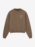FLORAL EMBLEM LOGO SWEATER