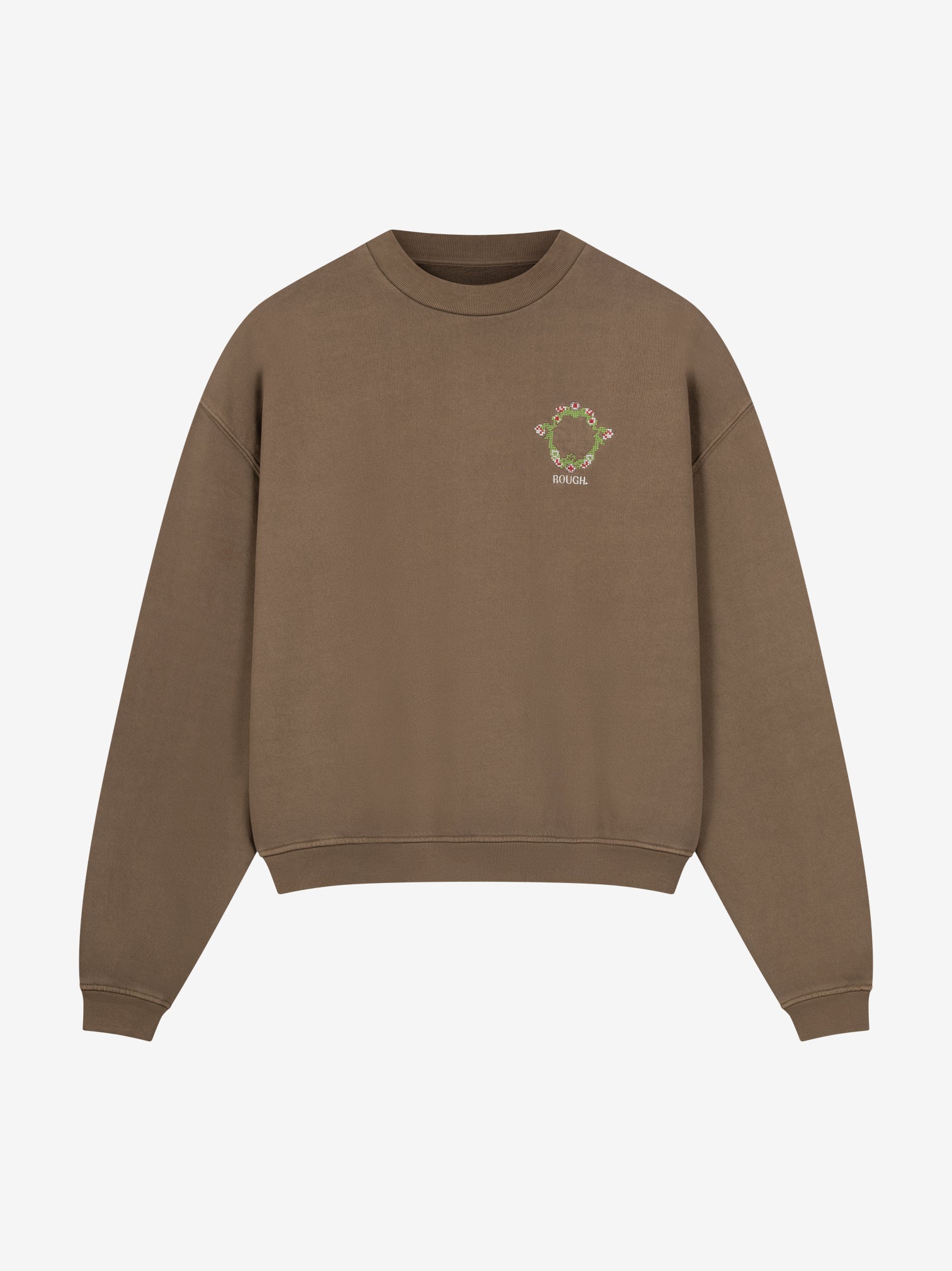 FLORAL EMBLEM LOGO SWEATER