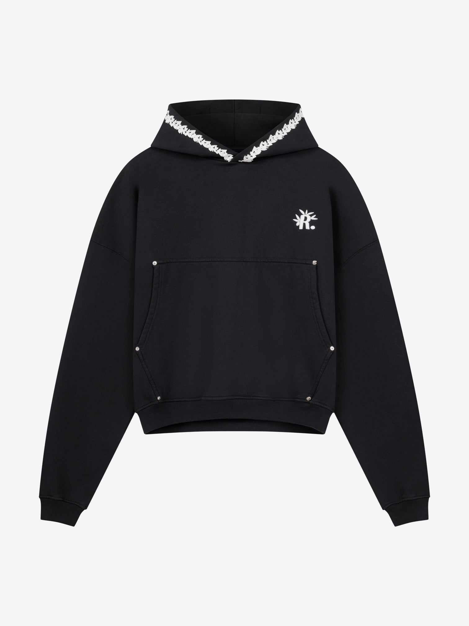 EMBROIDERED HOOD HOODIE