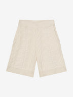CABLE KNIT SHORTS