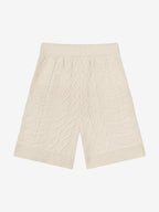 CABLE KNIT SHORTS