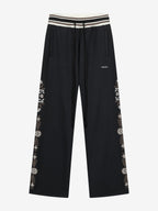 HIGH-RISE CROCHET COTTON PANTS