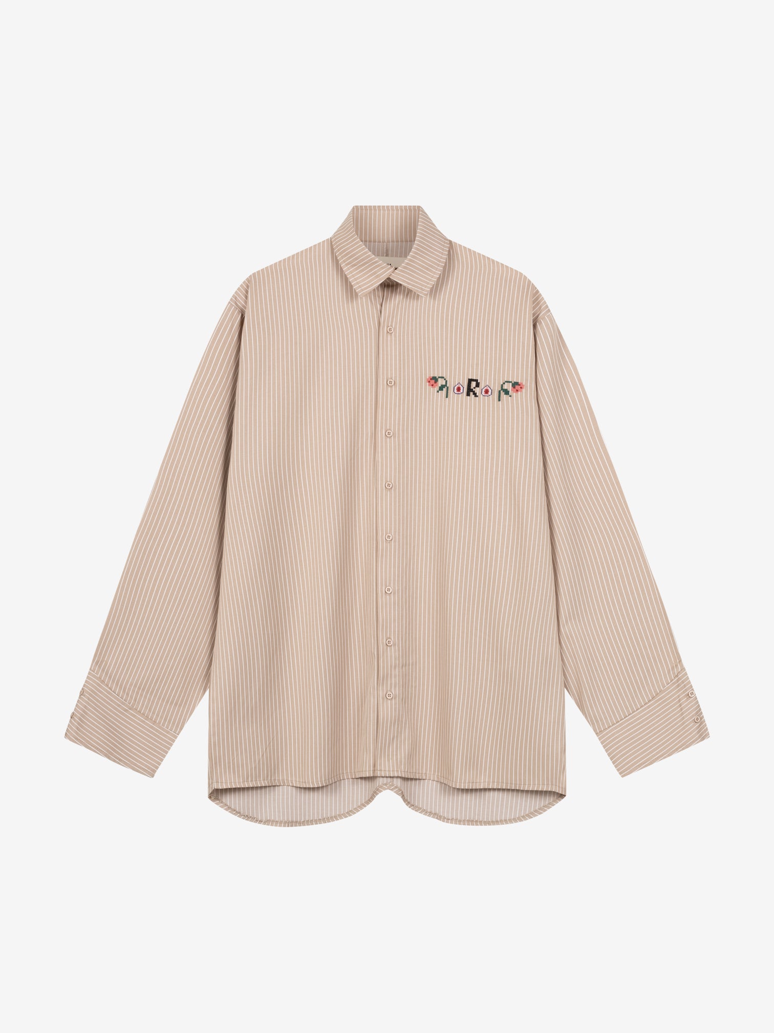 STRIPED CROCHET SHIRT