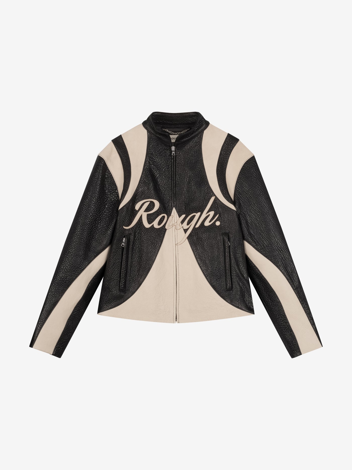 LEATHER RACING BLOUSON