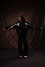 FLORAL VARSITY JACKET