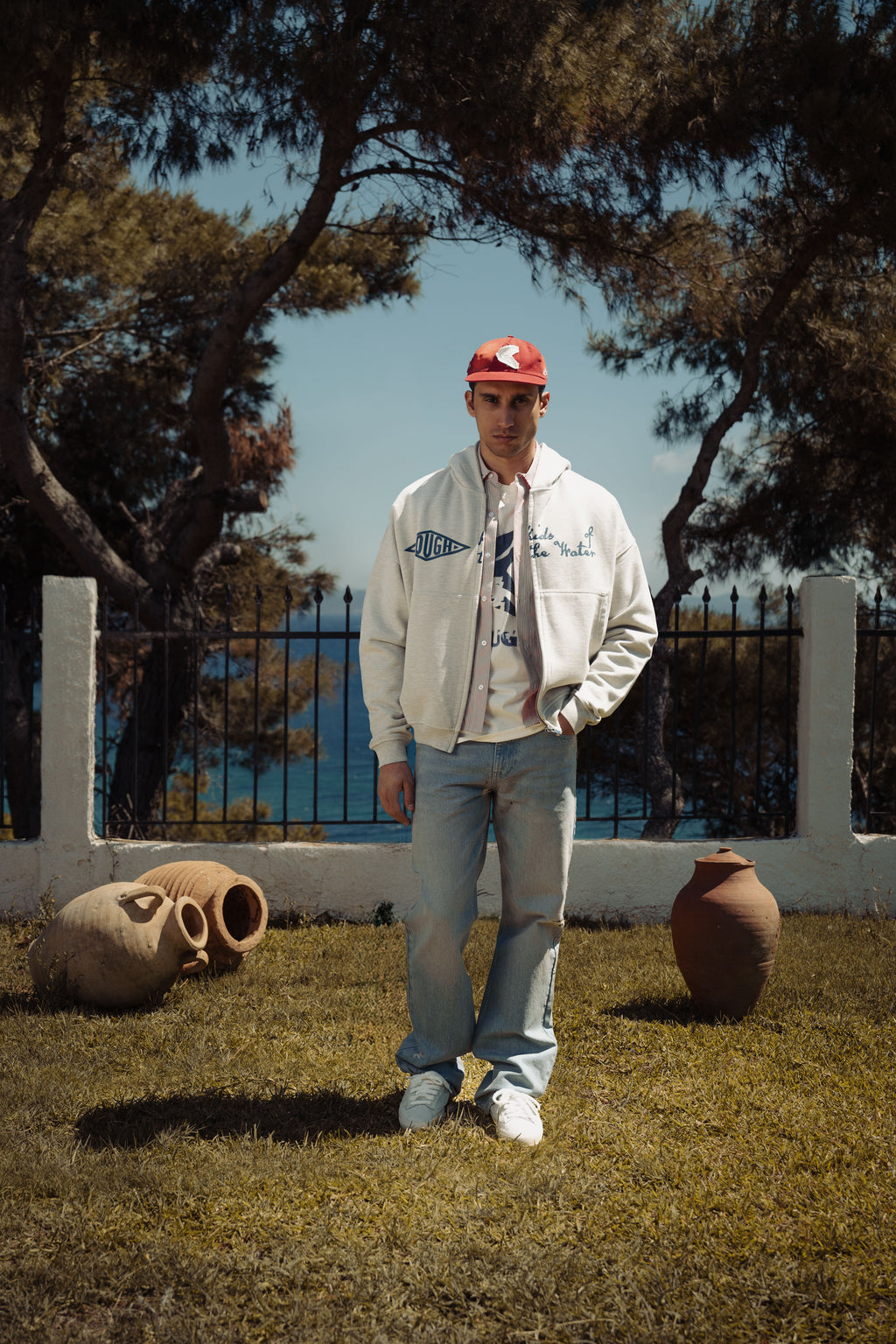 KYMATA ZIP HOODIE GREY