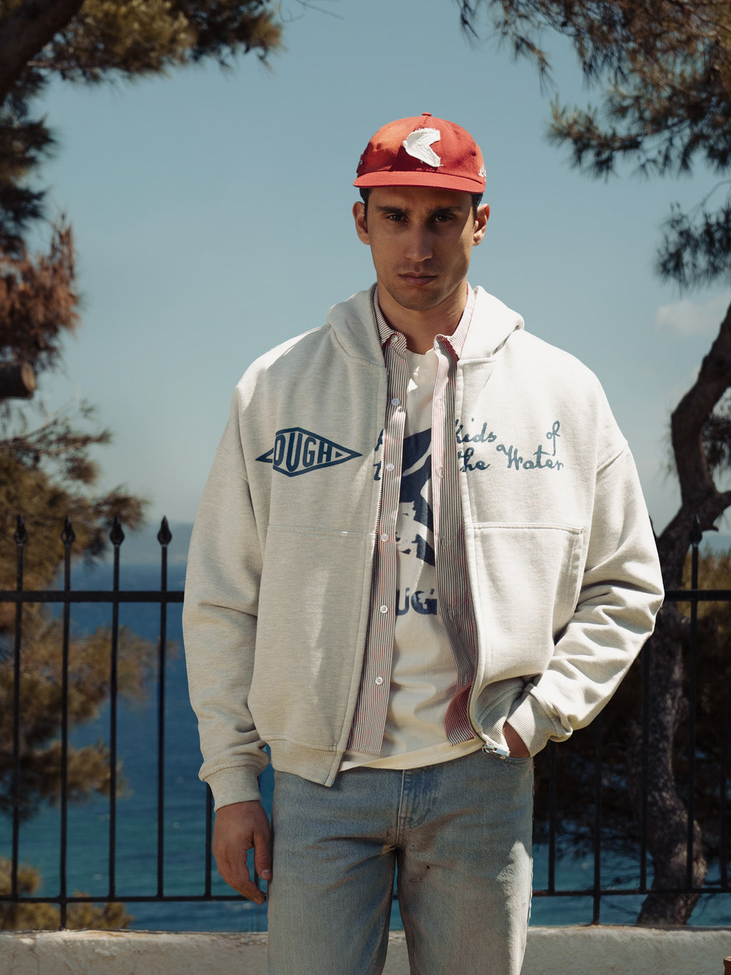 KYMATA ZIP HOODIE GREY