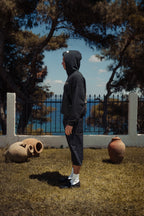 MERMAID ZIP HOODIE BLACK