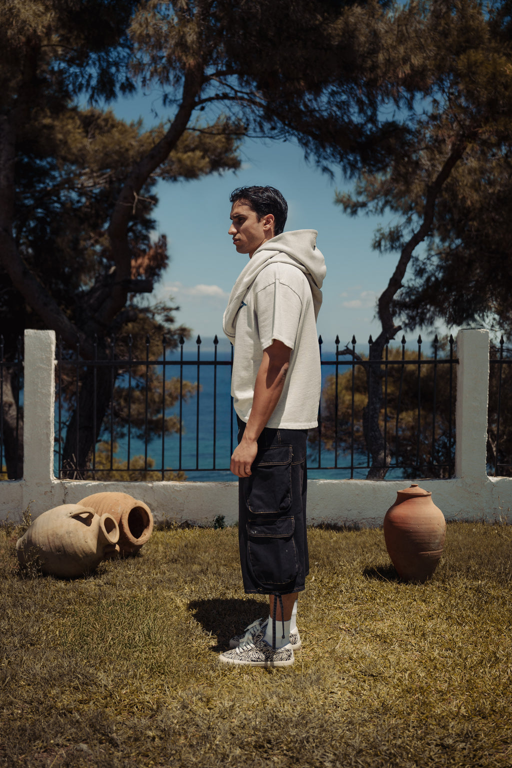 KYMATA ZIP HOODIE GREY