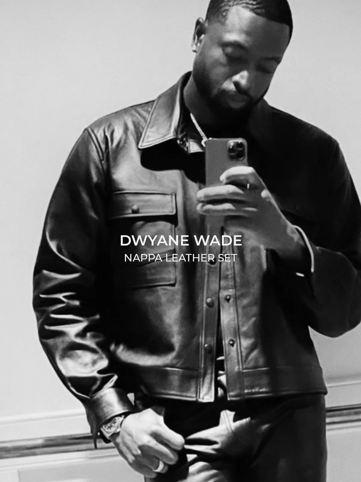 DWYANE WADE nba hall of fame in our Nappa Leather Set from ROUGH.