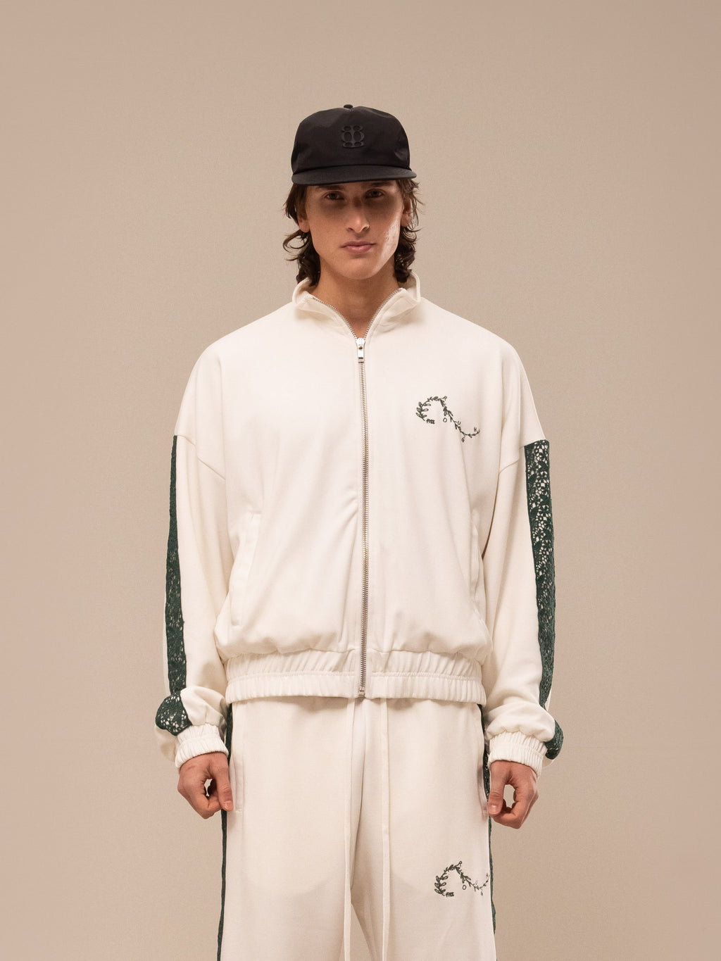 OLIVE TRACK JACKET OFF WHITE