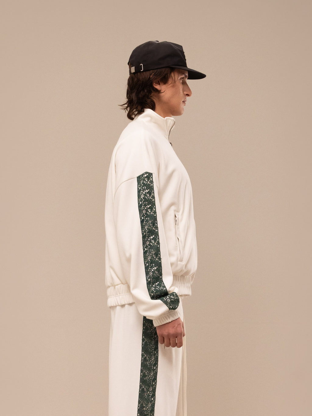 OLIVE TRACK JACKET OFF WHITE