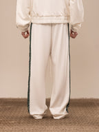 OLIVE TRACK PANTS OFF WHITE