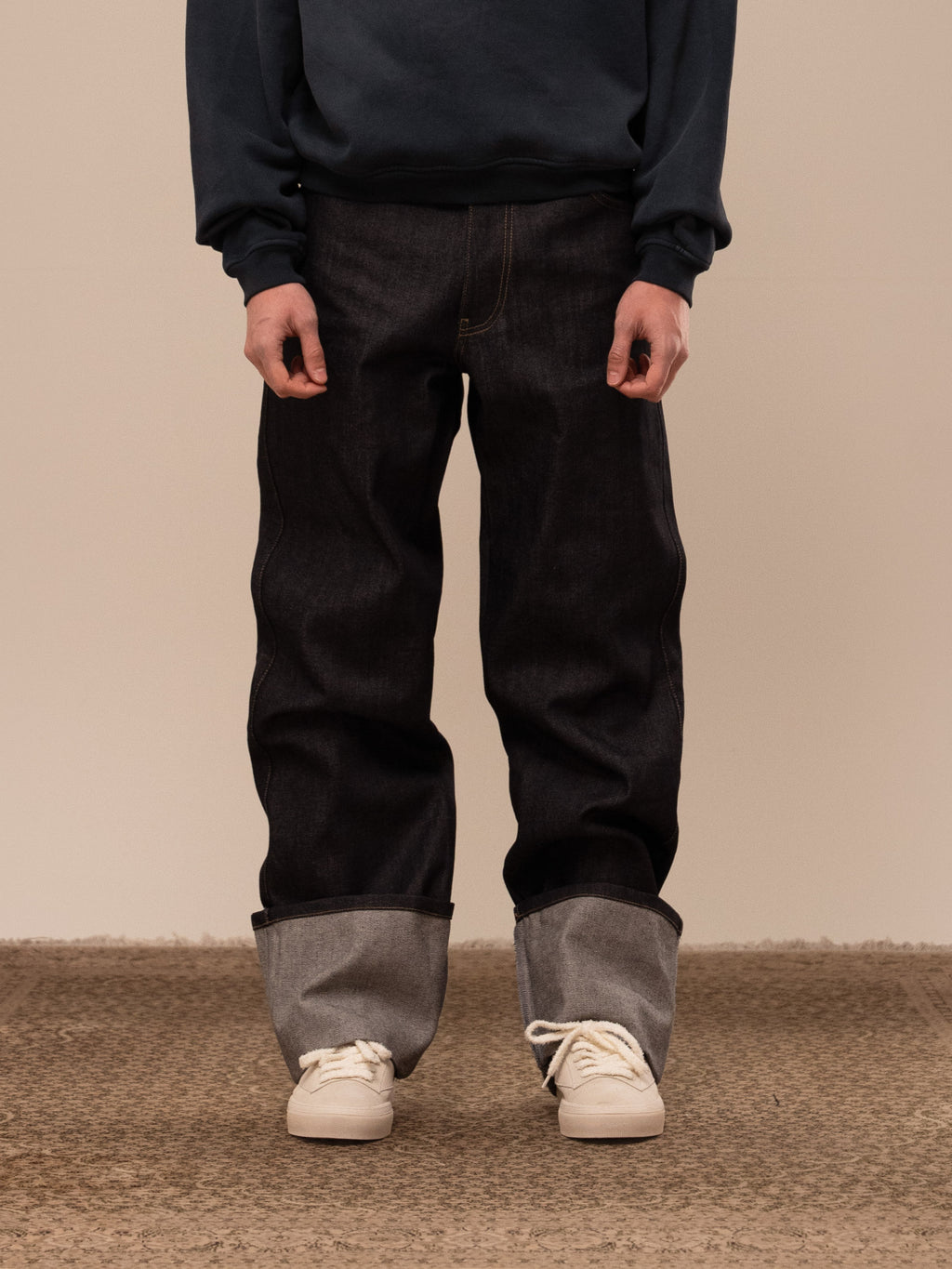 PLAIN DENIM PANTS