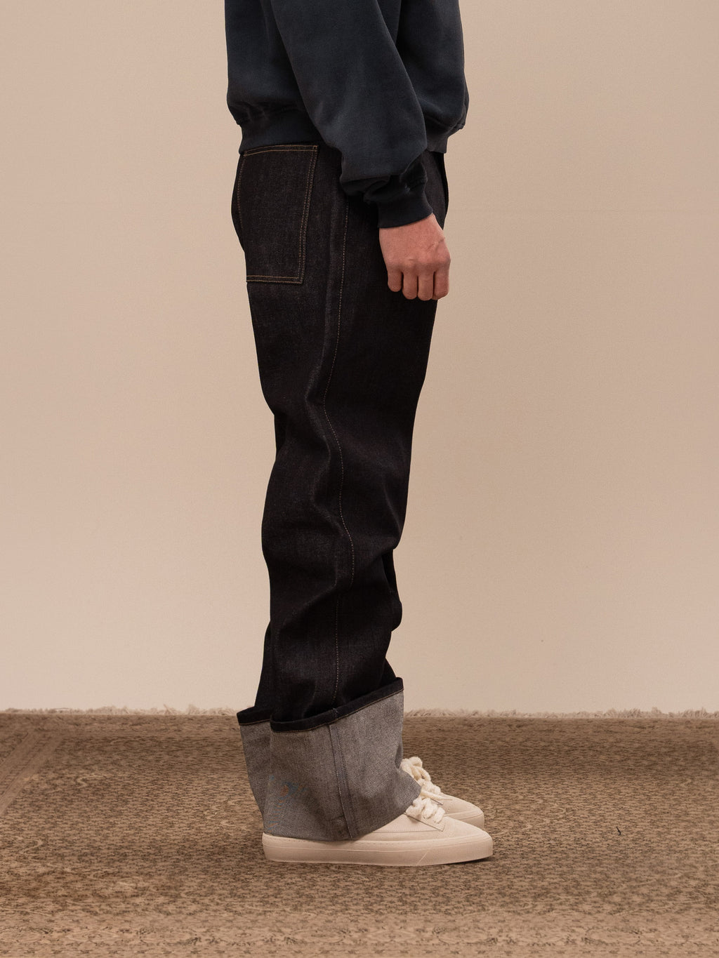 PLAIN DENIM PANTS