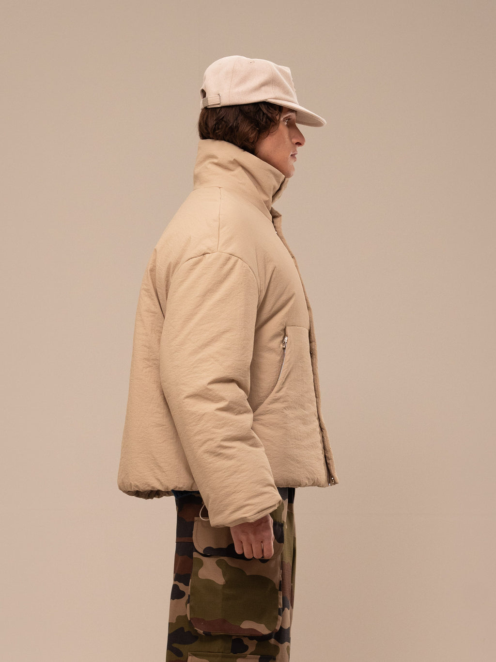 PUFFER JACKET LIGHT YELLOW