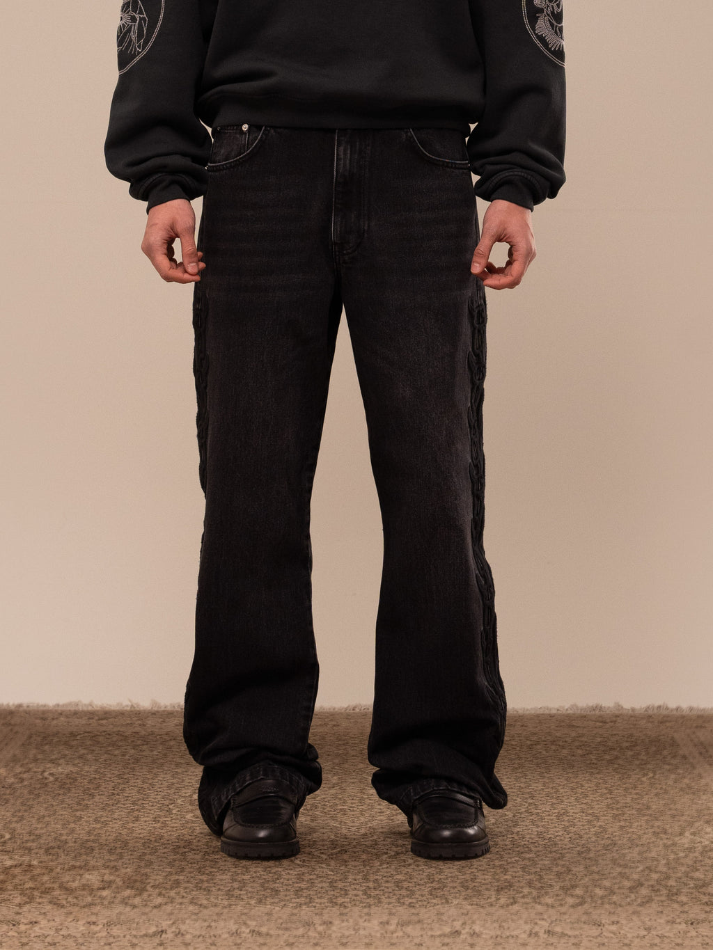 AMITY WASHED DENIM PANTS