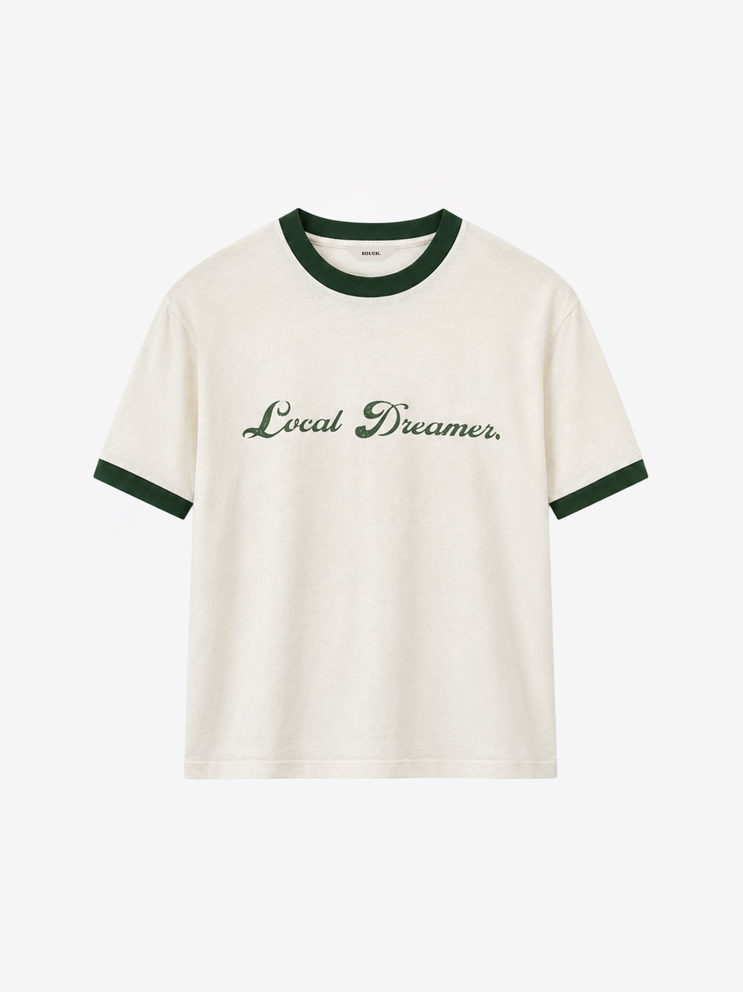 AURORA RINGER T-SHIRT GREEN FITTED