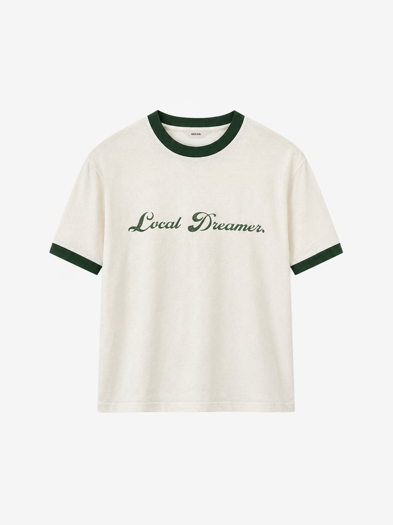 AURORA RINGER T-SHIRT GREEN FITTED