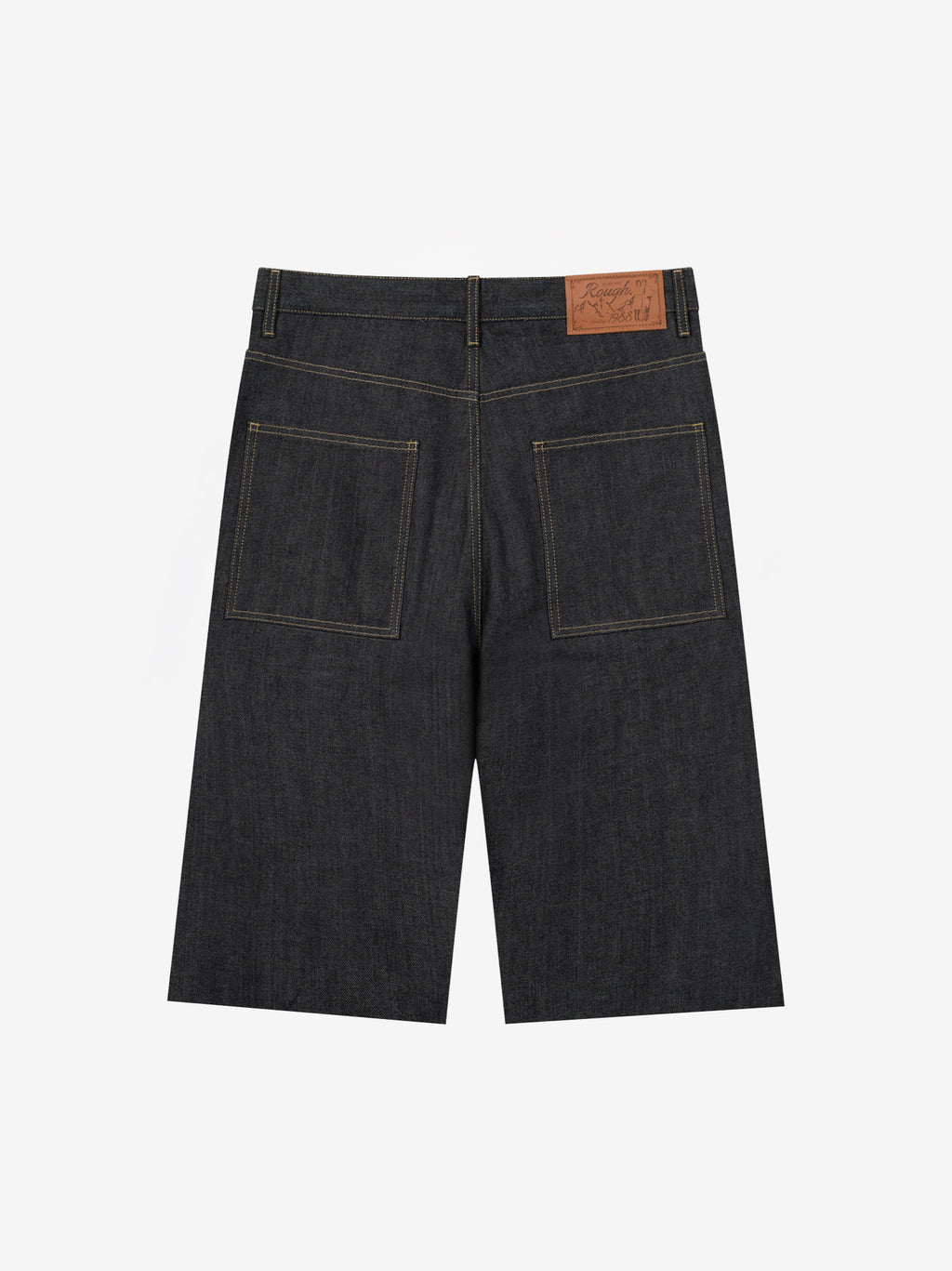 PLAIN DENIM SHORTS