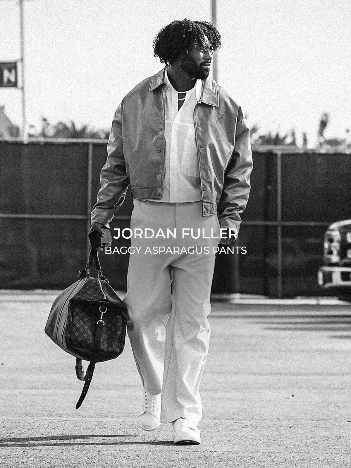 JORDAN FULLER nfl baggy asparagus pants style from ROUGH.